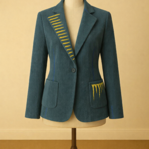 Giacca quadro blu gialla - LIMITED EDITION