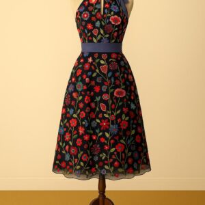 Abito pizzo longuette mille fiori - LIMITED EDITION